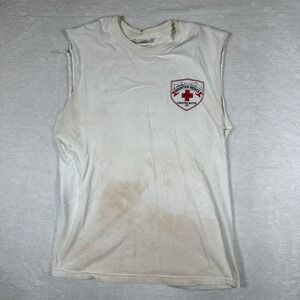 Gildan Mountain Medics Staff Crested Butte CO Sleeveless T Shirt Mens Small